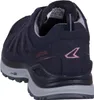 Rear view of a navy blue LOWA women's hiking shoe. Voir les images du produit