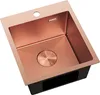 Mexen Solix lavello in acciaio 1 vasca 400 x 450 mm, rame Anteprima dell’immagine prodotto 2