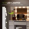 Juskys Schminktisch Malia und Hocker Tonia mit LED, 7 Produktbild-Vorschau 3