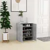 vidaXL Schuhschrank Betongrau 60x35x70 cm Holzwerkstoff Produktbild-Vorschau 2