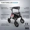 loesch-reha Rollator TABAS, Rot, S/M, Leichtgewicht 8,5 kg, Produktbild-Vorschau 5