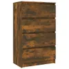 vidaXL Kredens dąb wędzony 60x35x98,5 cm materiał Podgląd zdjęcia produktu 18
