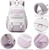 Schulrucksack(Lila-Weiss)Mädchen Teenager Produktbild-Vorschau 2