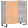 vidaXL Plattenschrank Grau Sonoma 84,5x38x89 cm Produktbild-Vorschau 6