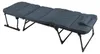 2 in 1 Gartenliege Sanitätsliege Gästebett und Relaxsessel mit Polster Voir les images du produit