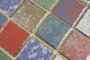 buntes Keramikmosaik Vintage Retro used look Mosaikfliese Produktbild-Vorschau 4