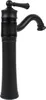 A black bathroom faucet on a white background. Náhled obrázku produktu
