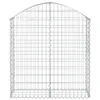 vidaXL Gabion avec arc surélevé 100x30x100/120 cm Fer Voir les images du produit 3