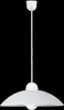 A white pendant light with a patterned shade is shown against a black background. Náhľad obrázku produktu