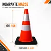 Wiltec Verkehrskegel 70 cm aus PVC mit Gummisockel, Produktbild-Vorschau 3