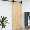 vidaXL Porta NARVIK Naturale 100 x 210 cm in pino massiccio Anteprima dell’immagine prodotto 2