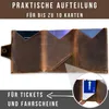 Frentree Herren Slim Geldbörse aus echtem Leder mit Produktbild-Vorschau 2