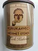 A close-up shot of a metal tin of Turkish coffee. Podgląd zdjęcia produktu