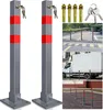 Bettizia Poteau de barrage 2X Barrière de parking Pliable Voir les images du produit 1