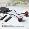 Fietslampenset LED, USB-oplaadbaar, voor- en achterlicht, Productafbeelding-voorbeeld 6