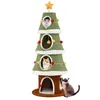 COSTWAY Arbre à chat de Noël, 154 cm, arbre à chat avec 4 Voir les images du produit 8