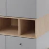 Jugendzimmer Komplett-Set in Grau mit Eiche, mit Bett Produktbild-Vorschau 3