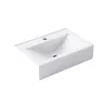 A white ceramic sink on a white background. Produktbild-Vorschau