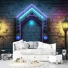 Vlies fototapete Portal Neon Abstraktion 100x70 cm Feeby Produktbild-Vorschau 2
