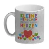 Herzen Glitzer-Kaffeebecher mit Spruch Große Herzen für Produktbild-Vorschau 2