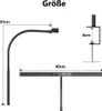 Schreibtischlampe LED 12W 40cm Klemmbar 3 Farbtemperaturen Produktbild-Vorschau 5