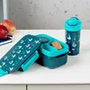 HOMLA Zestaw lunchbox B2 CAIRO granatowy z kubkiem 1,8 l + Podgląd zdjęcia produktu 10