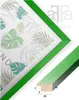 A corner of a green picture frame with a botanical print and a cross-section of the frame profile with dimensions. Náhľad obrázku produktu