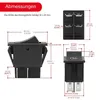 Kfz-Wippschalter 12V 35A, mit roter LED, Snap-in 20x34mm Produktbild-Vorschau 5