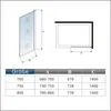 Duschspa 80x140cm Badewannenaufsatz Glas, Duschwand für Produktbild-Vorschau 5