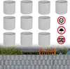 XMTECH 10 Stück Premium Hart-PVC Sichtschutzstreifen für Produktbild-Vorschau 1