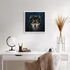 Poster - Poster ohne Rahmen - Wolf Dunkel Grafik - 50x50 cm Produktbild-Vorschau 5