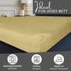 Spannbettlaken Jersey 120-130x200 Beige 100% Baumwolle Produktbild-Vorschau 6