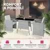 TecTake 403732, Šedá, 2 sedadlo/sedadel, Dospělí a děti, Náhled obrázku produktu 5
