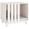 vidaXL Hundehütte Weiß 70x50x62 cm Massivholz Kiefer Produktbild-Vorschau 5