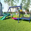 Set di altalene da esterno Sweiko con scivolo, trampolino, Anteprima dell’immagine prodotto 1