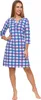 Damen nachthemd pyjama, 3/4 mouwen, elegant model MORAJ - Productafbeelding-voorbeeld 5