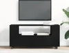 vidaXL TV skříňka s kolečky vzhled černý dub 102x34,5x43cm Náhled obrázku produktu 3