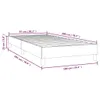Łóżko Kontynentalne, Białe, 100X200 Cm, Obite Sztuczną Podgląd zdjęcia produktu 7