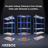 AREBOS® Sada 3 regálů pro vysoké zatížení | kombinace Náhled obrázku produktu 6