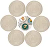 Platzset, 6er-Set, rund, hitzebeständig, gewebt, Tischsets Produktbild-Vorschau 2