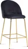 WOHNLING 2er Set Barhocker Samt Schwarz Hocker mit Lehne & Produktbild-Vorschau 8