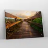 Bild auf Leinwand - Leinwandbild - Fußgängerbrücke Meer Produktbild-Vorschau 4