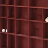 Woodweaver | Schmuckregal Holz Bordeaux – 28 Fächer Produktbild-Vorschau 9
