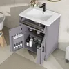 A bathroom vanity with a sink and storage compartments. Náhled obrázku produktu