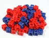100 Steckwürfel rot/blau in der Box Produktbild-Vorschau 2