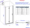 EMKE Kabina prysznicowa 90 x 195 cm Wejście narożne drzwi Podgląd zdjęcia produktu 7