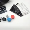 A collection of accessories and stickers for a flight simulator controller. Produktbild-Vorschau