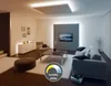 A modern living room with tunable white LED lighting. Produktbild-Vorschau