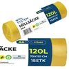 WRS System Żółte worki na śmieci 120 l 15 szt. Worki na Podgląd zdjęcia produktu 1