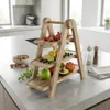 WELLHAUS 3-stufige Etagere Holz Servierplatte Snackständer Produktbild-Vorschau 13